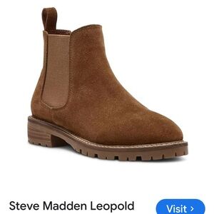 Steve Madden Women’s Brown Suede Lug Sole Boots
